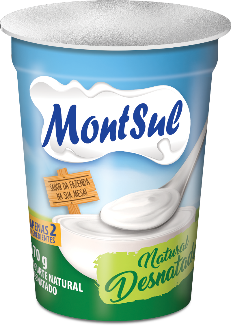 Iogurte Natural Desnatado 170g MontSul